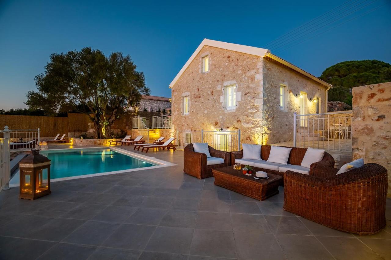 Fiscardo Luxury Stone Villa Alex ,With Sunset View! Фіскардо Екстер'єр фото